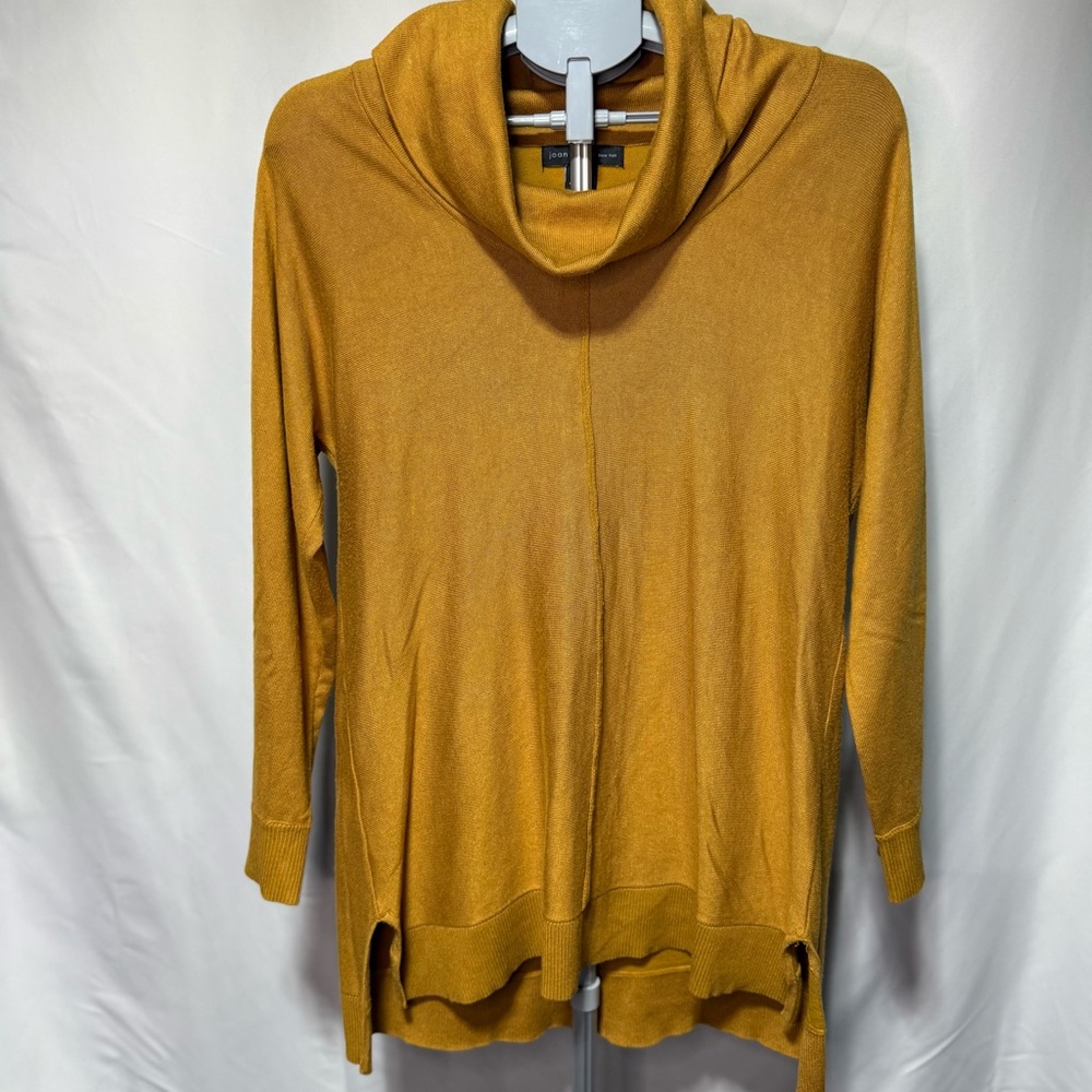 Joan Vass Gold Turtleneck Sweater